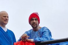 La foto de Pablo Grillo días atrás desde el hospital Ramos Mejía. Foto: Justicia por Pablo Grillo