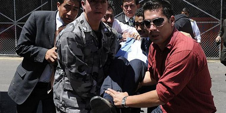 Así trasladaron a Rafael Correa. Foto: web