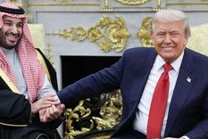 Trump se reunió con el príncipe saudí en la Casa Blanca.
