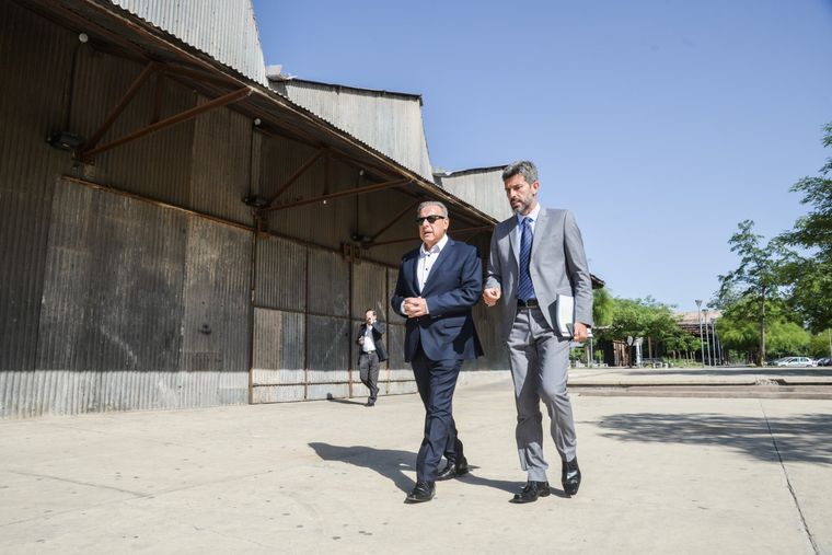 Levrino y el intendente de Capital. El ministro de Seguridad quiere que los jefes comunales se involucren. Foto: Twitter