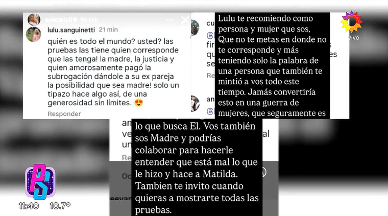 Luciana Salazar cruzó a la esposa de Martín Redrado. Foto: captura de pantalla TV/ El Trece. Luciana Salazar cruzó a la esposa de Martín Redrado. Foto: captura de pantalla TV/ El Trece. 