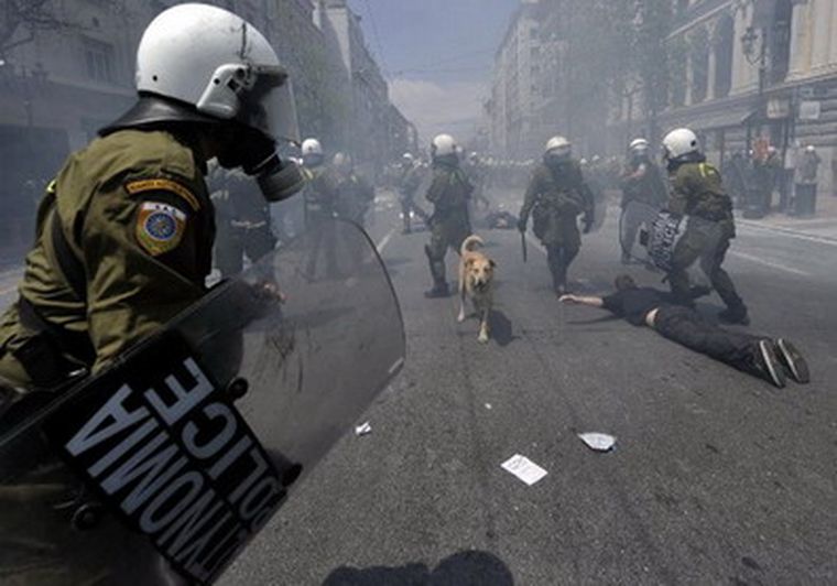 Protestas en Grecia. (Archivo)