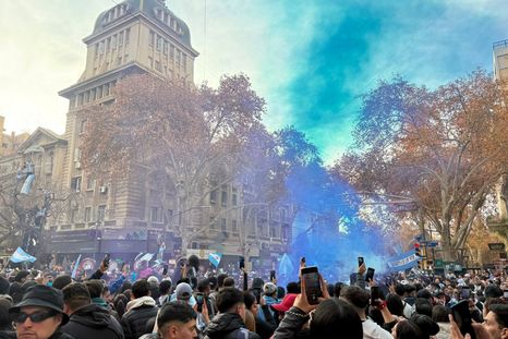 Festejos de Argentina en el Mundial 2026.&nbsp;