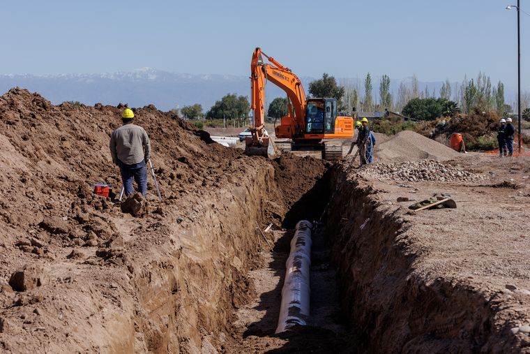 Obras de saneamiento en Maipú