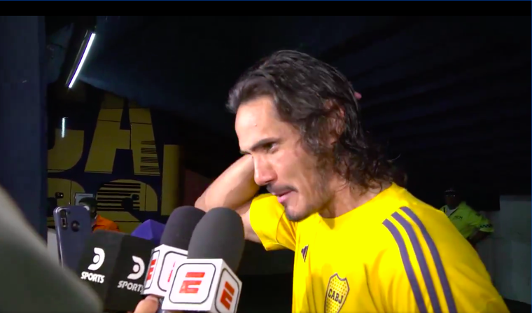 Cavani habló del desempeño del equipo y de las polémicas del Boca-Racing. Foto: Captura ESPN