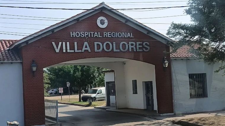 El hombre murió en el hospital regional de Villa Dolores.