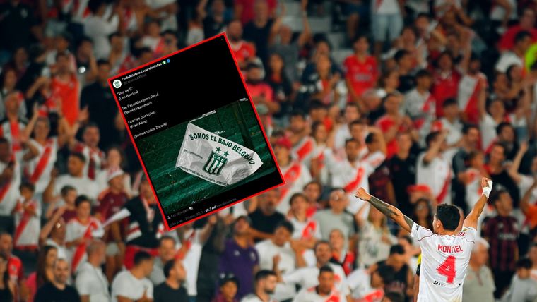 Excursionistas se burló de River en redes sociales. Foto: River Plate y captura @ExcursioOficial