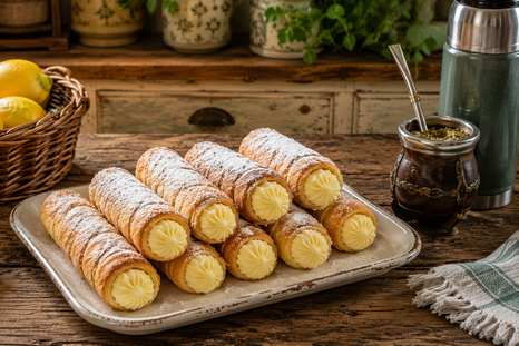 Cañoncitos diferentes: con relleno de crema de limón para una merienda inolvidable Cañoncitos diferentes: con relleno de crema de limón para una merienda inolvidable