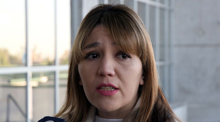 Janina Ortiz en una de sus visitas al Polo Judicial Foto: ALF PONCE MERCADO / MDZ