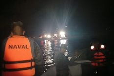 El rescate se vio obstaculizado por la falta de visibilidad Foto: Fuerza Naval de Honduras