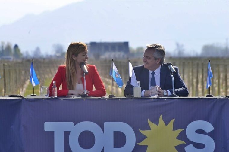 Alberto Fernández y Anabel Fernández Sagasti Foto: Twitter