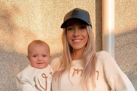 Cande Ruggeri, una de las famosas que se sumó a la tendencia de twinning looks Foto: Instagram