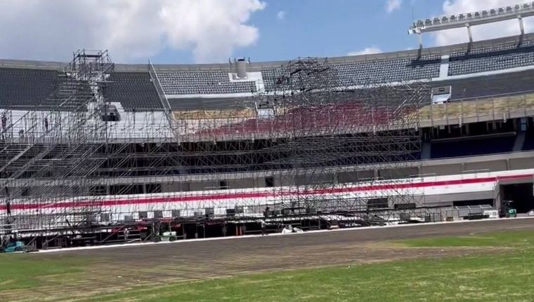 Así quedó la cancha de River tras la seguidilla de shows.