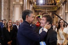 Javier Milei quiere mantener cierta sintonía con Jorge Macri y, por ende, con su primo Mauricio Foto: Prensa Gobierno Ciudad de Buenos Aires