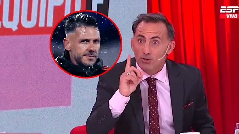 Latorre fue lapidario con Demichelis y su manejo del grupo en River Foto: Captura ESPN