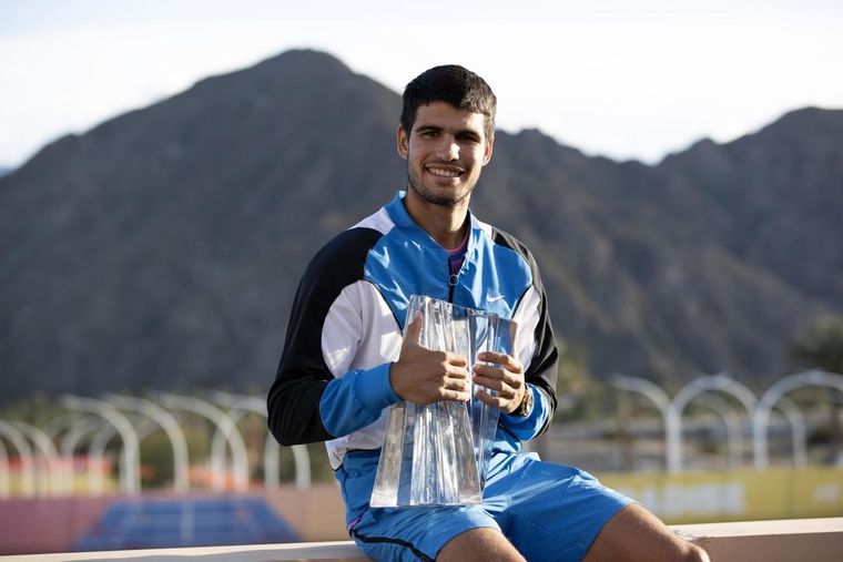 Alcaraz, campeón en Indian Wells Foto: EFE