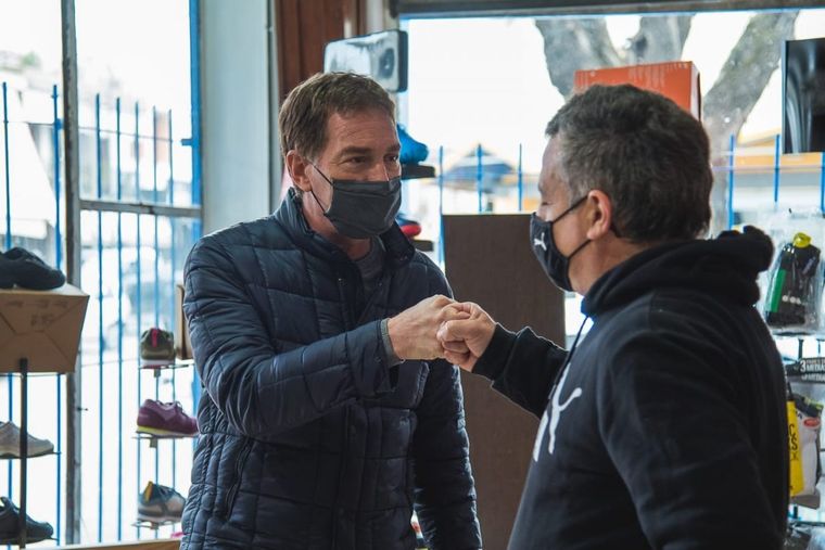 Diego Santilli está de campaña para ser candidato a diputado nacional por la provincia de Buenos Aires