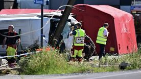 El choque ocurrió en la localidad de Buggenhout, norte de Bélgica. El choque ocurrió en la localidad de Buggenhout, norte de Bélgica.