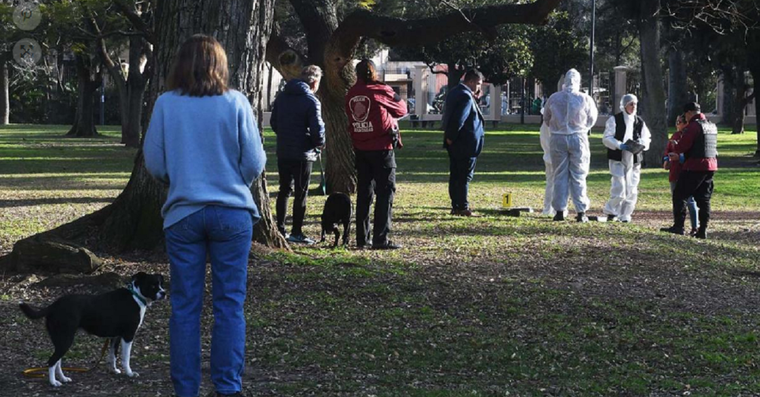 El lugar del homicidio Foto: Télam