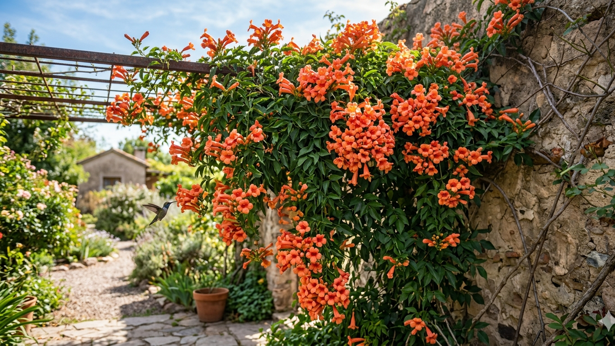 La planta trepadora que florece con fuerza durante el invierno