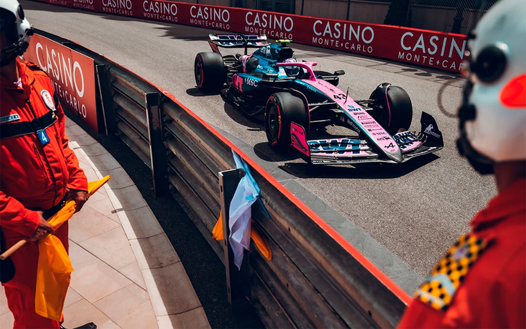 Colapinto en Mónaco. Foto: Alpine