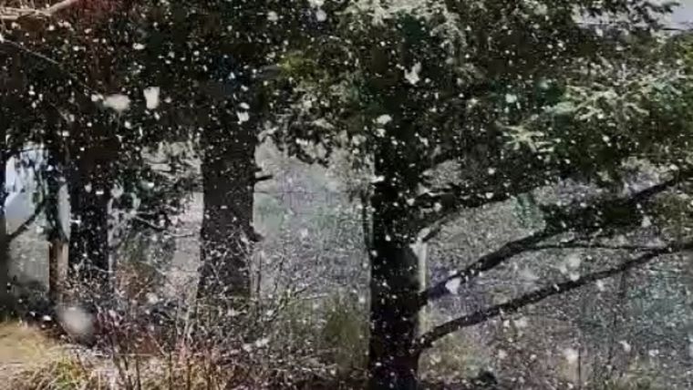 Nevó en Potrerillos. Foto: Archivo