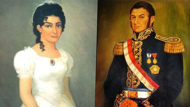 Remedios de Escalada y José de San Martín Foto: Archivo MDZ