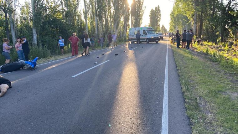 La ruta quedó cortada mientras se realizaban las tareas investigativas.