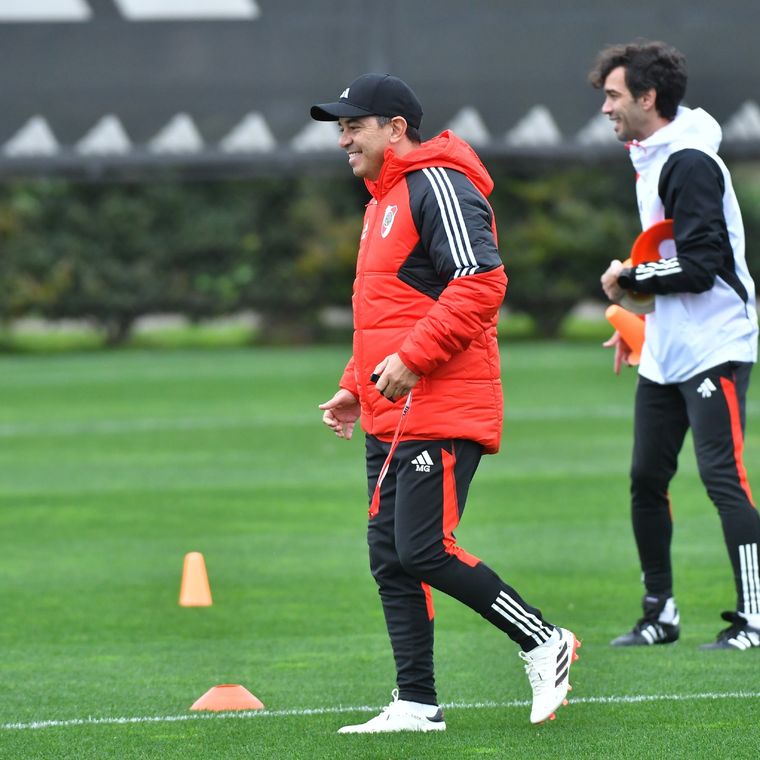 Gallardo ya tiene la lista de convocados y un once inicial pensado para enfrentar a Gimnasia. Foto: River Plate