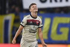 Andrew Teuten celebra el gol de la victoria Sabalera. Foto: Télam