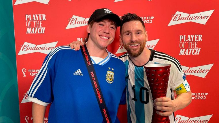 Paulo Londra y Lionel Messi