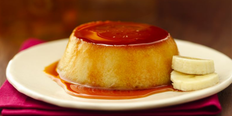 Flan de banana Foto: Que rica vida