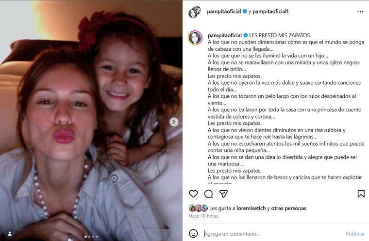 El conmovedor posteo recolectó miles de mensajes de apoyo de figuras del espectáculo y seguidores anónimos. El conmovedor posteo recolectó miles de mensajes de apoyo de figuras del espectáculo y seguidores anónimos.