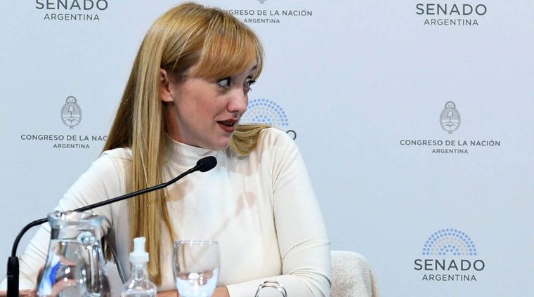 La senadora Sagasti fue tajante en su exposición Foto: Prensa Senado