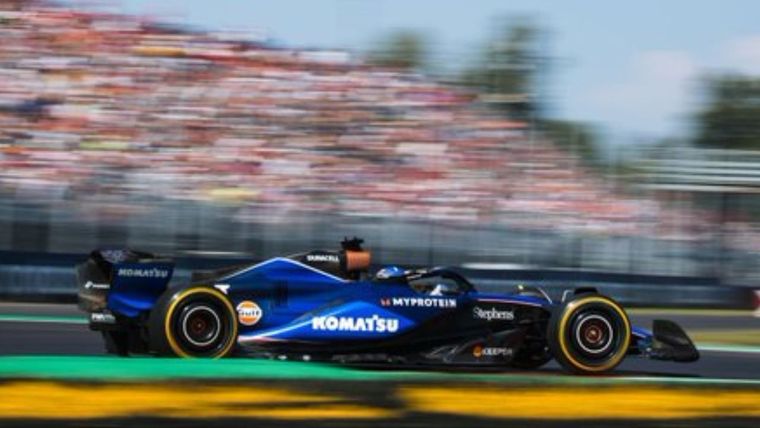 Franco Colapinto gira en Monza Foto: @WilliamsRacing