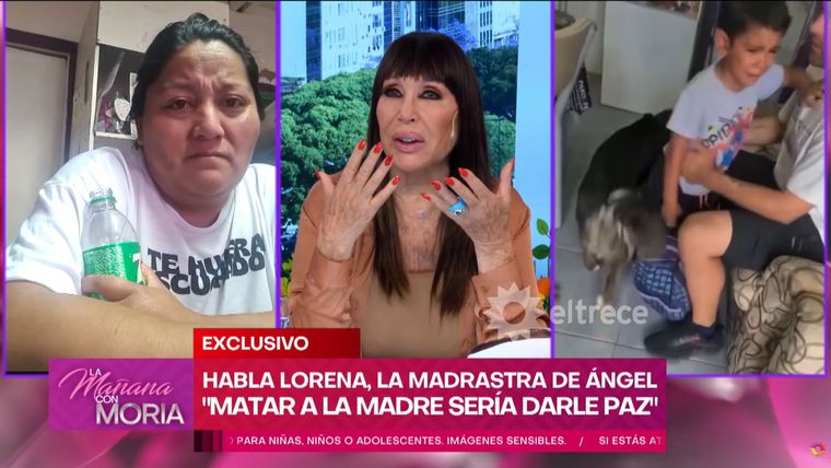 Mariela, madrastra del niño, habló este lunes en La mañana con Moria. Mariela, madrastra del niño, habló este lunes en La mañana con Moria.
