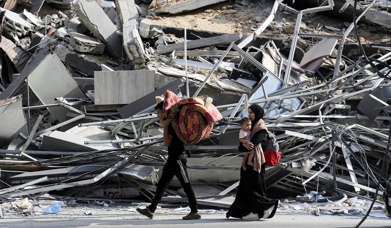 La gente de Gaza muere o vive situaciones extremas. Foto: Efe.