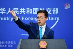 Zhao Lijian, vocero del gobierno chino.