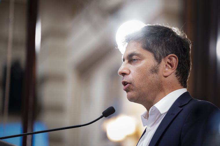 Axel Kicillof en la apertura de sesiones de la Legislatura bonaerense.