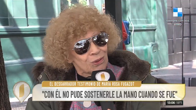 María Rosa Fugazot rompió el silencio. Foto: captura de video/ América TV. María Rosa Fugazot rompió el silencio. Foto: captura de video/ América TV.