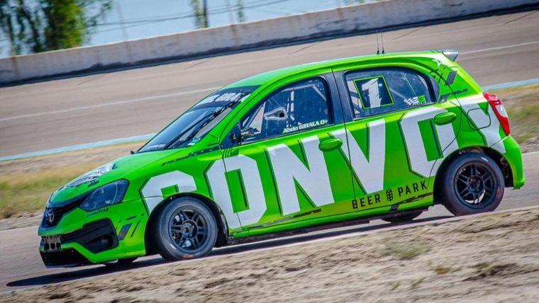 El Toyota Etios del campeón y líder de la Clase 2, Abdo Girala. Foto: Gentileza: Leo Martínez / LM fotos