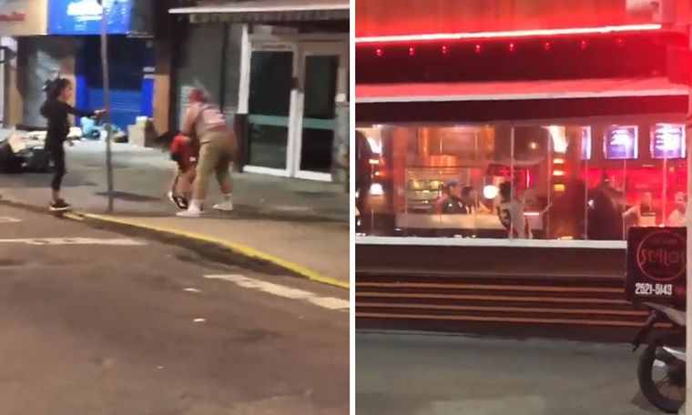 Capturas de la agresión a hinchas de River.