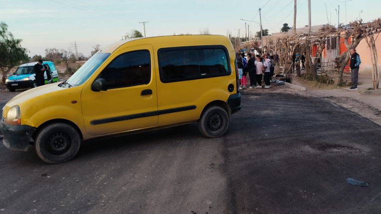 La escena del accidente en Maipú.&nbsp;