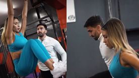 Agustina Gandolfo elige a un mendocino para entrenar hasta el día de hoy, a distancia. Conocé de quién se trata Foto: Instagram @agus.gandolfo y @agustin.antequera