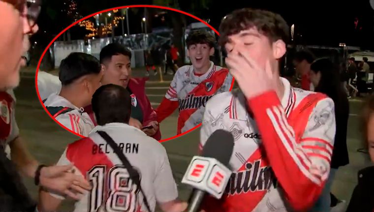 Los hinchas de River primero festejaron y luego se lamentaron.