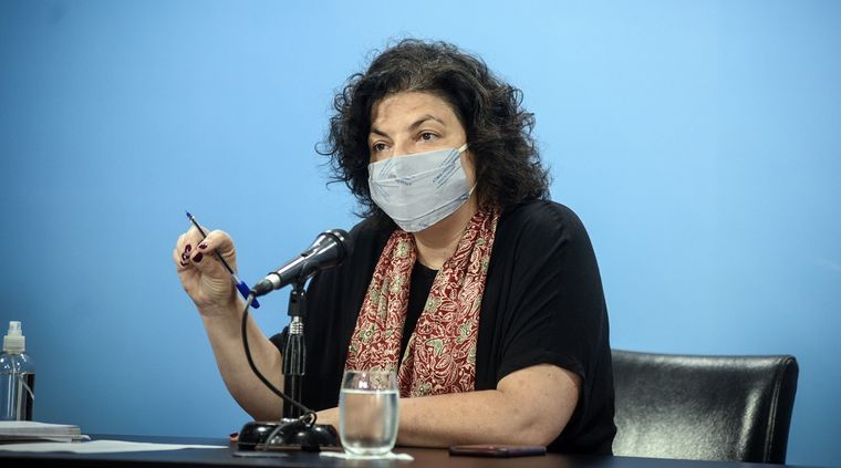La ministra de Salud, Carla Vizzotti. Foto: TELAM
