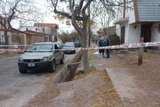 Policía Científica trabajó en el lugar Foto: @MATIPASCUALETTI Policía Científica trabajó en el lugar Foto: @MATIPASCUALETTI