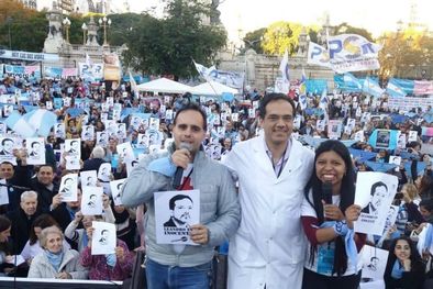 MDZol | Raúl Magnasco, Leandro Rodríguez Lastra y Ayelén Alancay Foto: Fundación Más VIda