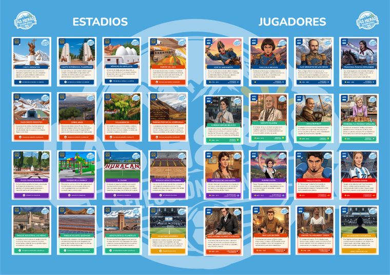Las figuritas de Las Heras, pensadas como herramienta educativa en las escuelas.&nbsp;