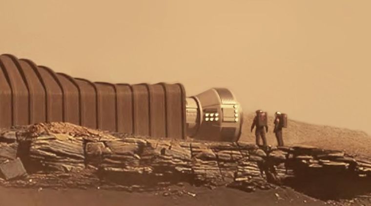 Parte del Mars Dune Alpha, diseñado por la Nasa. Foto: Nasa.